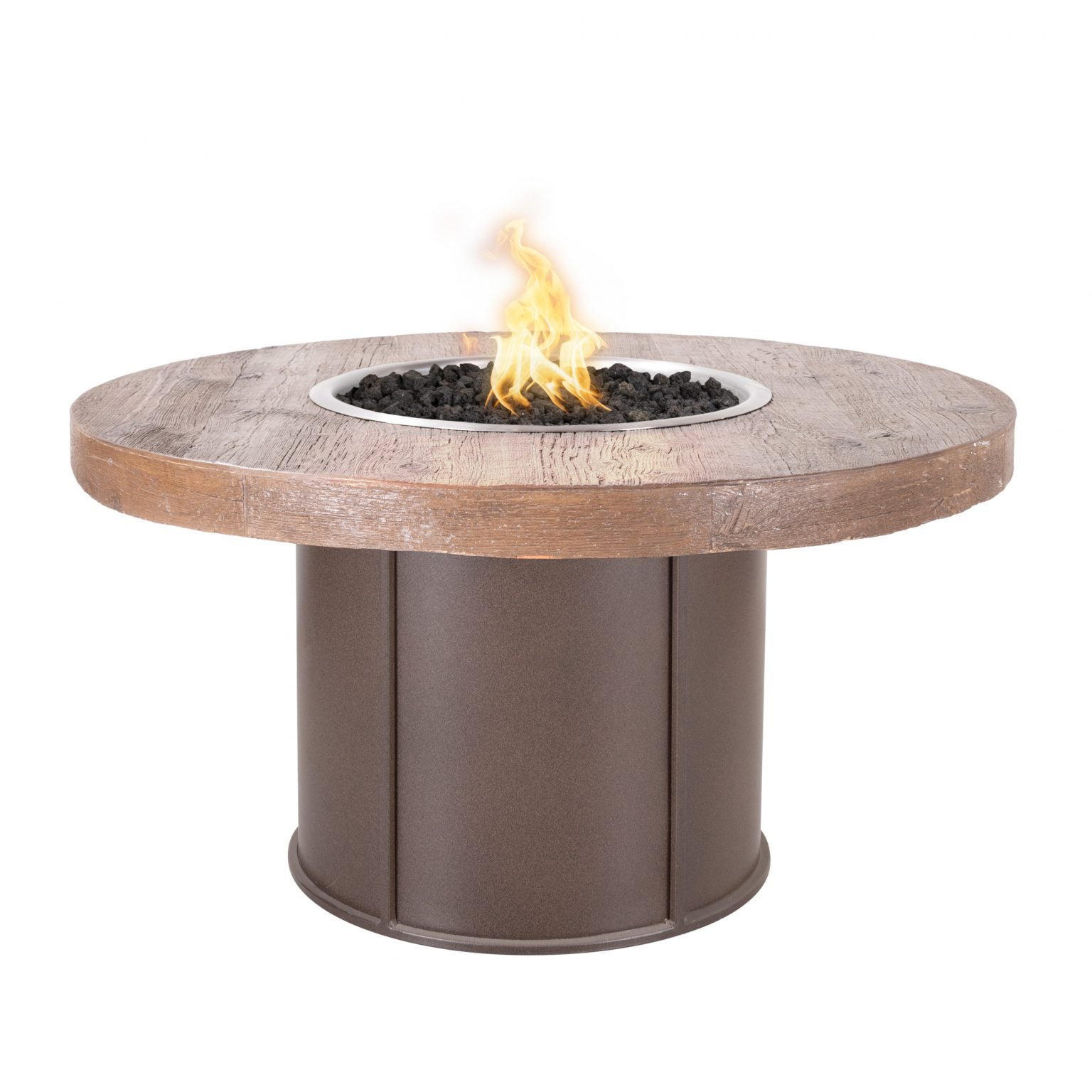 The Outdoor Plus 43" Fresno Fire Pit | Wood Grain