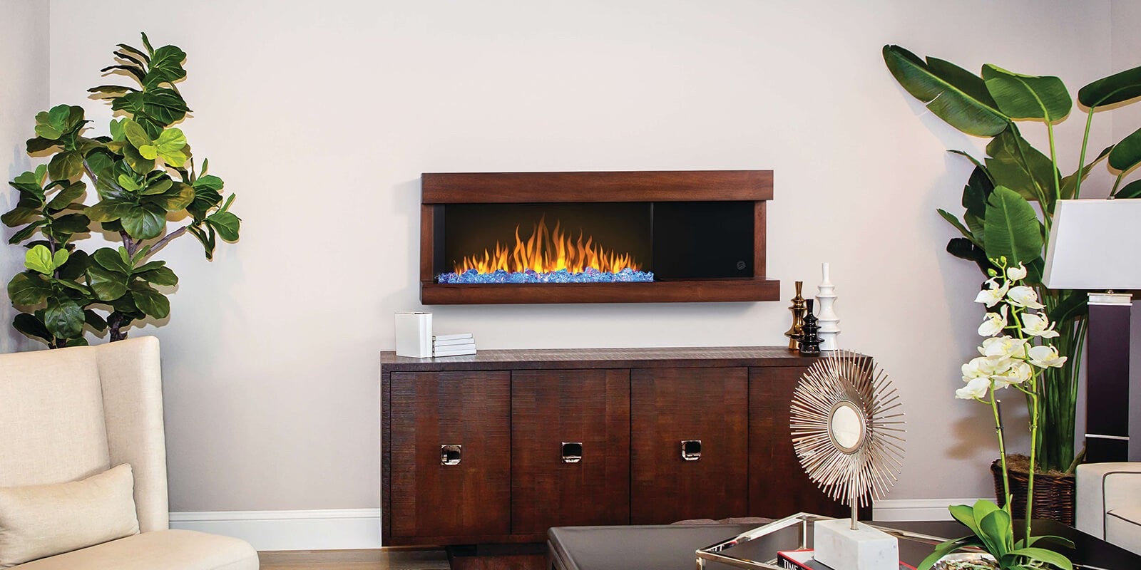 Napoleon Stylus Wall Hanging Electric Fireplace