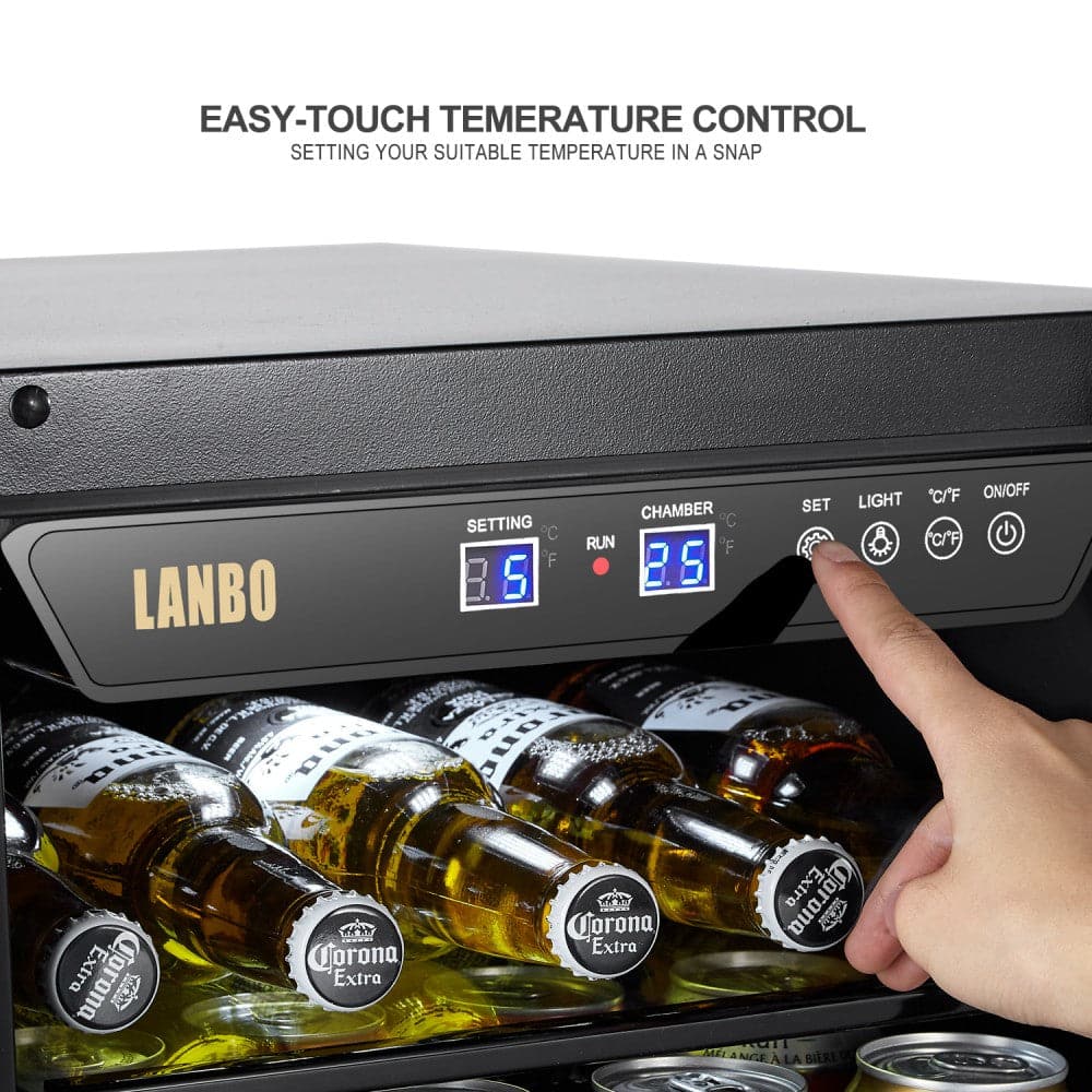 Lanbo LW33S 33 Bottle Single Zone Wine Cooler-11