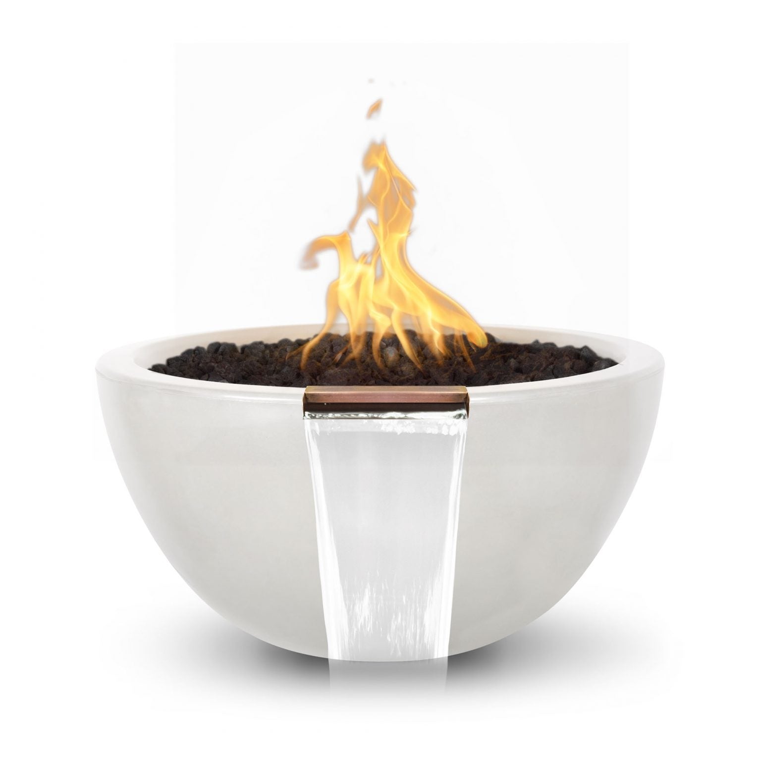 The Outdoor Plus Luna Fire & Water Bowl | GFRC Concrete