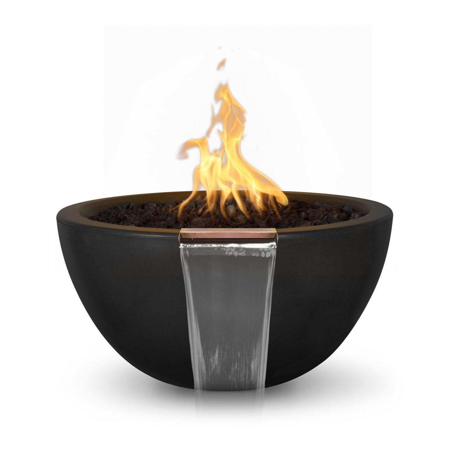 The Outdoor Plus Luna Fire & Water Bowl | GFRC Concrete