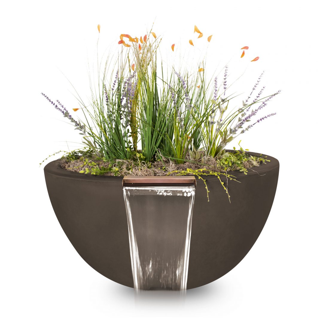 The Outdoor Plus Luna Planter & Water Bowl | GFRC Concrete