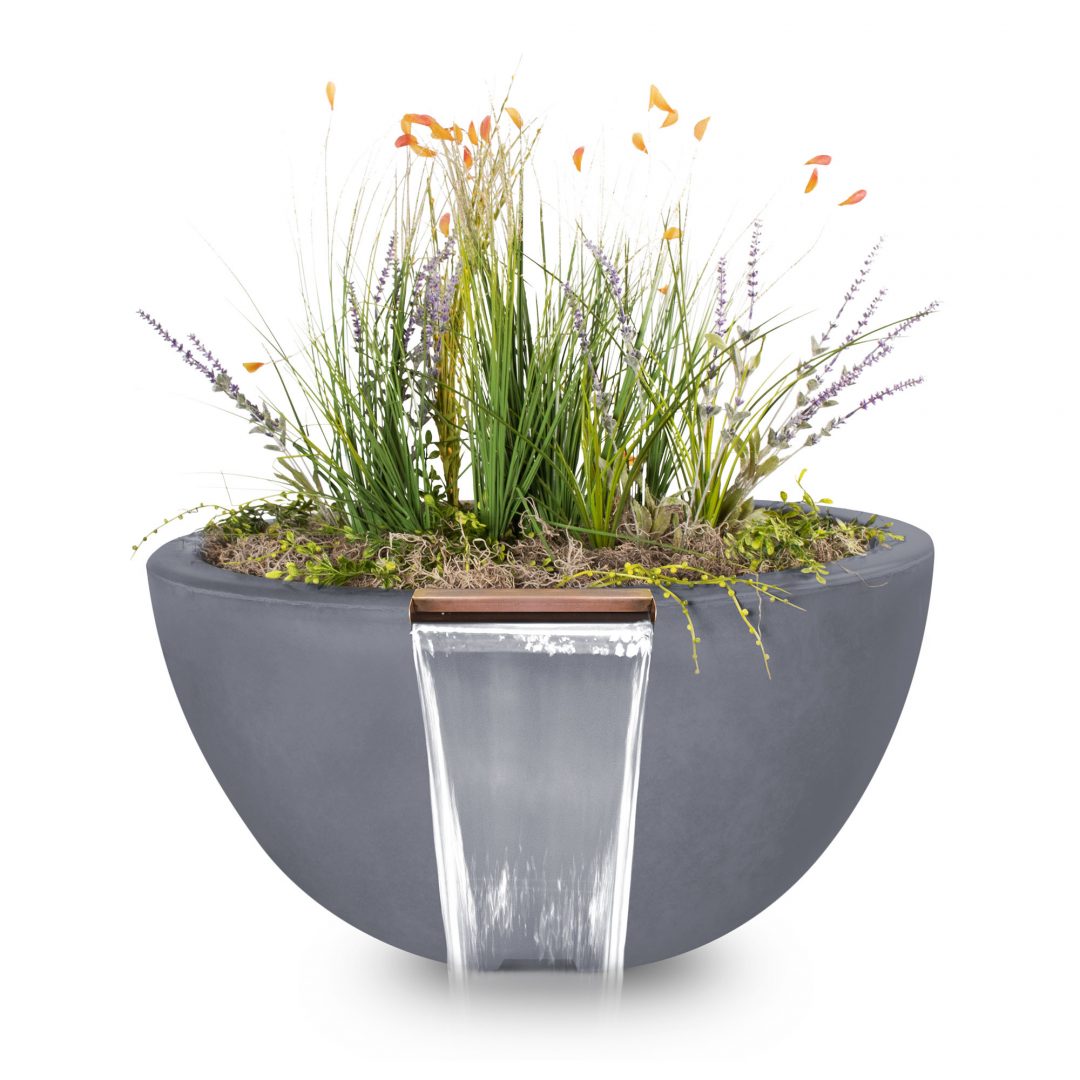 The Outdoor Plus Luna Planter & Water Bowl | GFRC Concrete