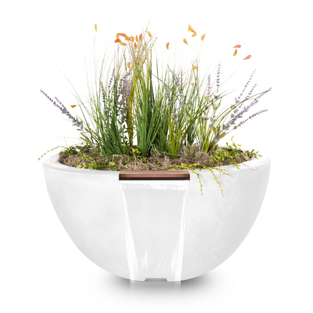 The Outdoor Plus Luna Planter & Water Bowl | GFRC Concrete