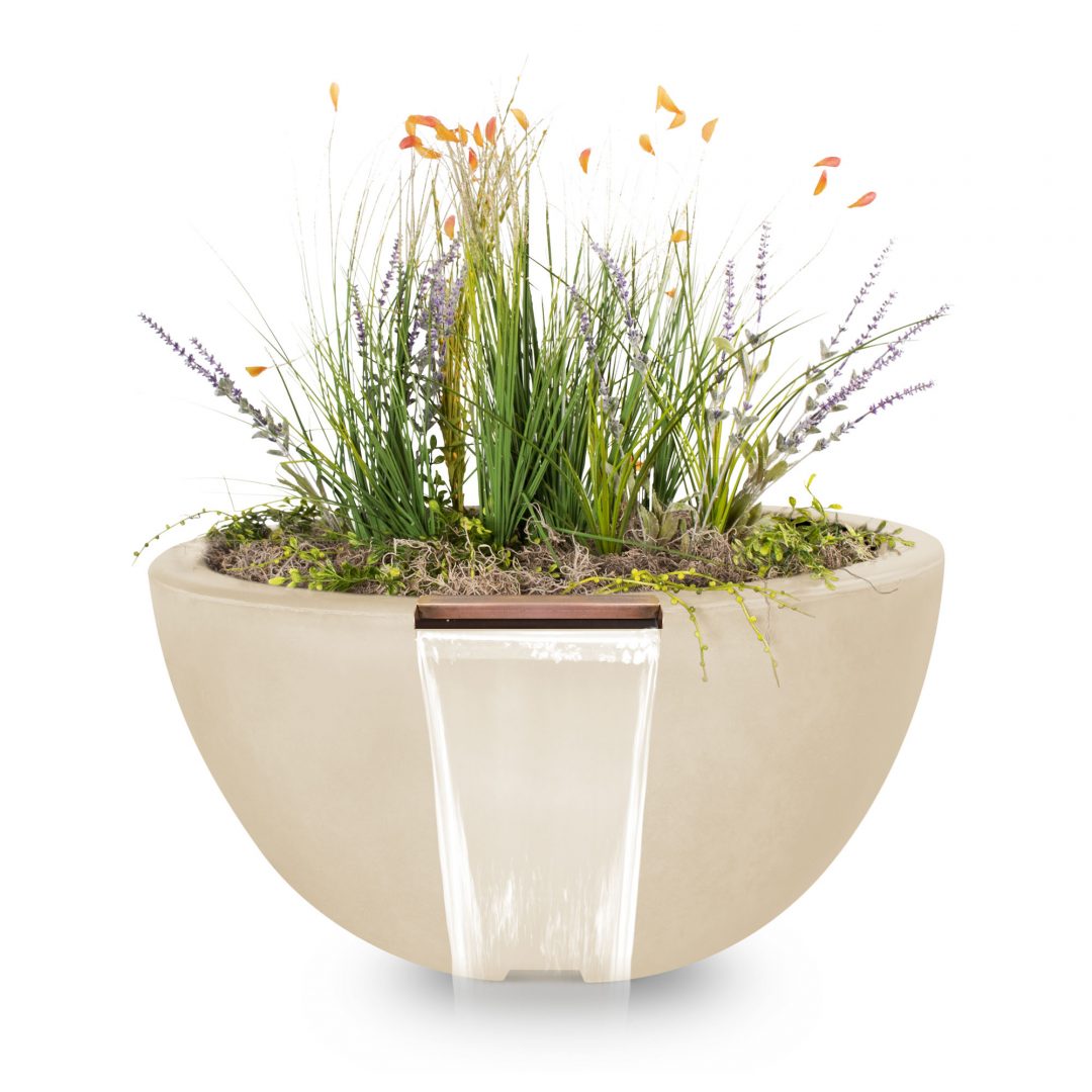 The Outdoor Plus Luna Planter & Water Bowl | GFRC Concrete