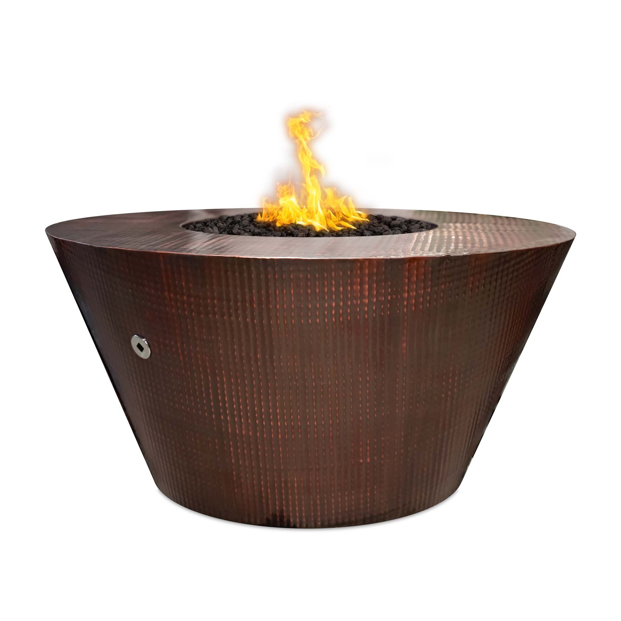 The Outdoor Plus 48" Martillo Round Fire Pit | Hammered Copper