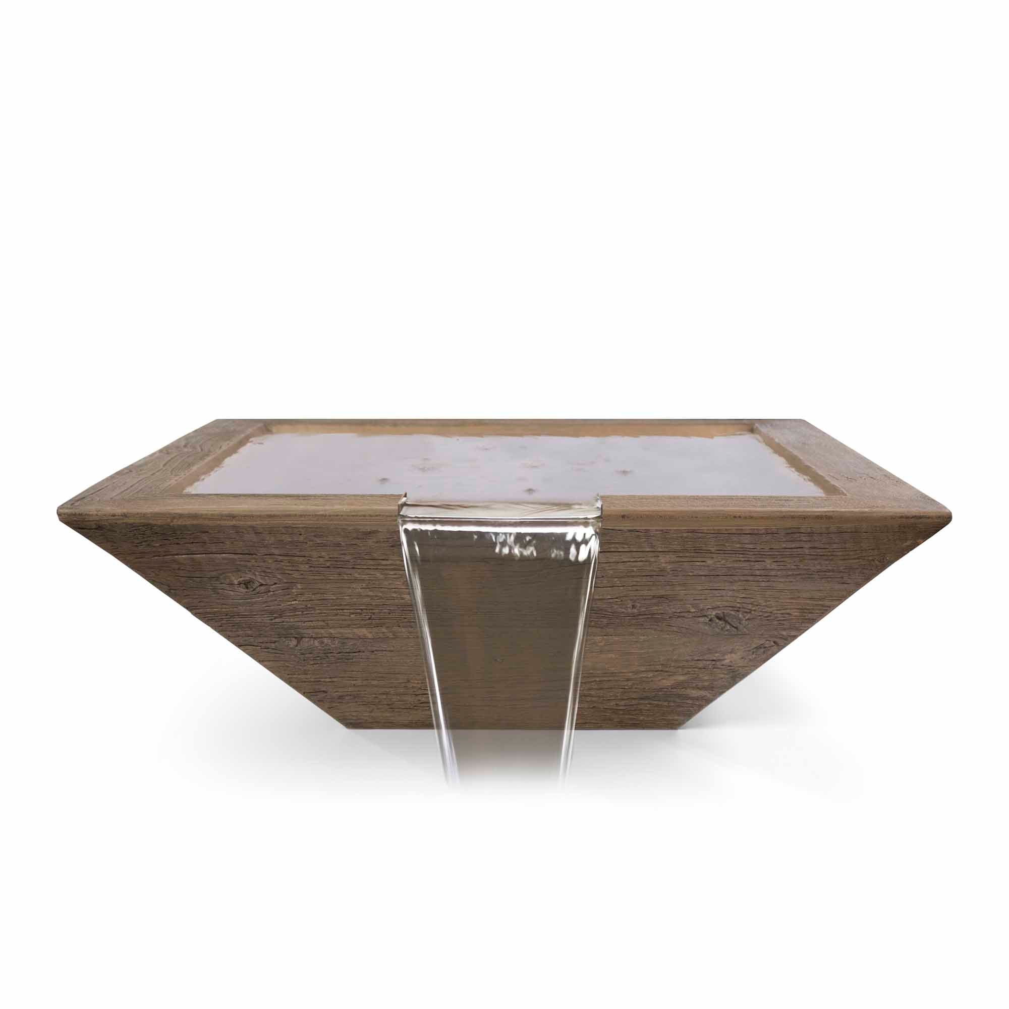 The Outdoor Plus Maya Water Bowl | Wood Grain