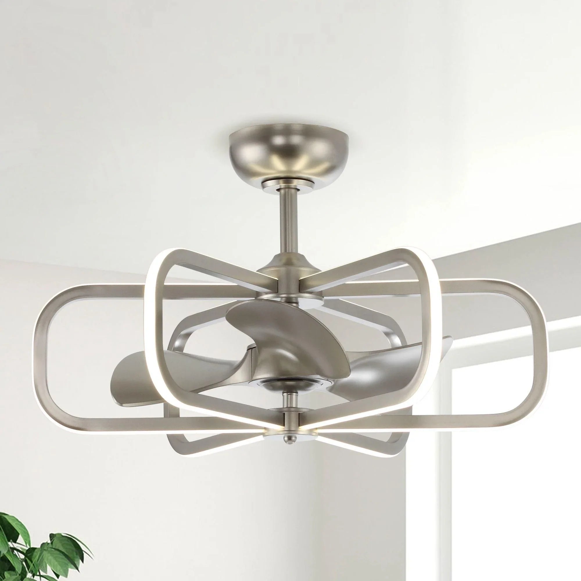 Parrot Uncle 29.5 In. Theron Modern Ceiling Fan with Lighting and Remote Control