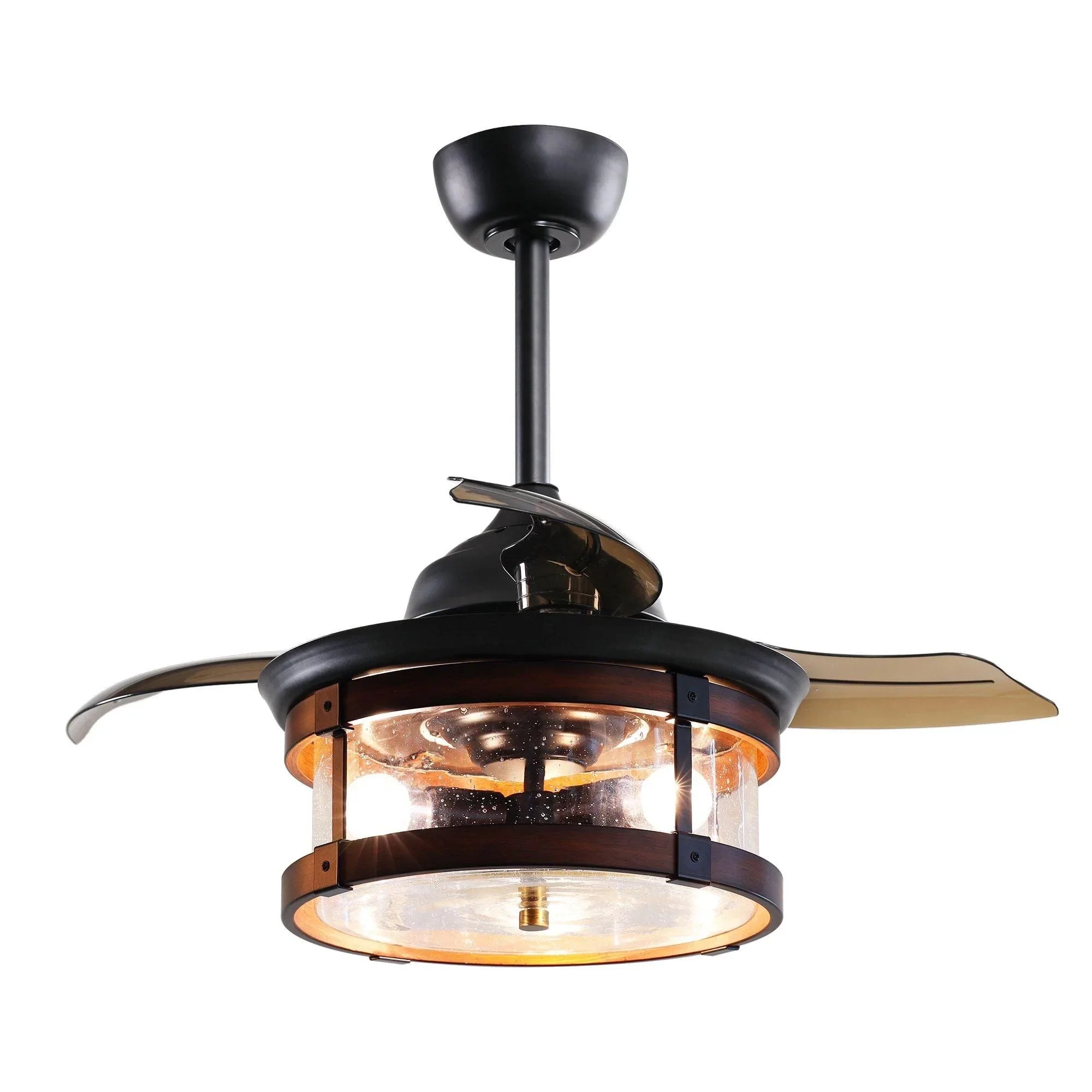 Parrot Uncle 36 In. Caselli Farmhouse Ceiling Fan with Lighting and Remote Control