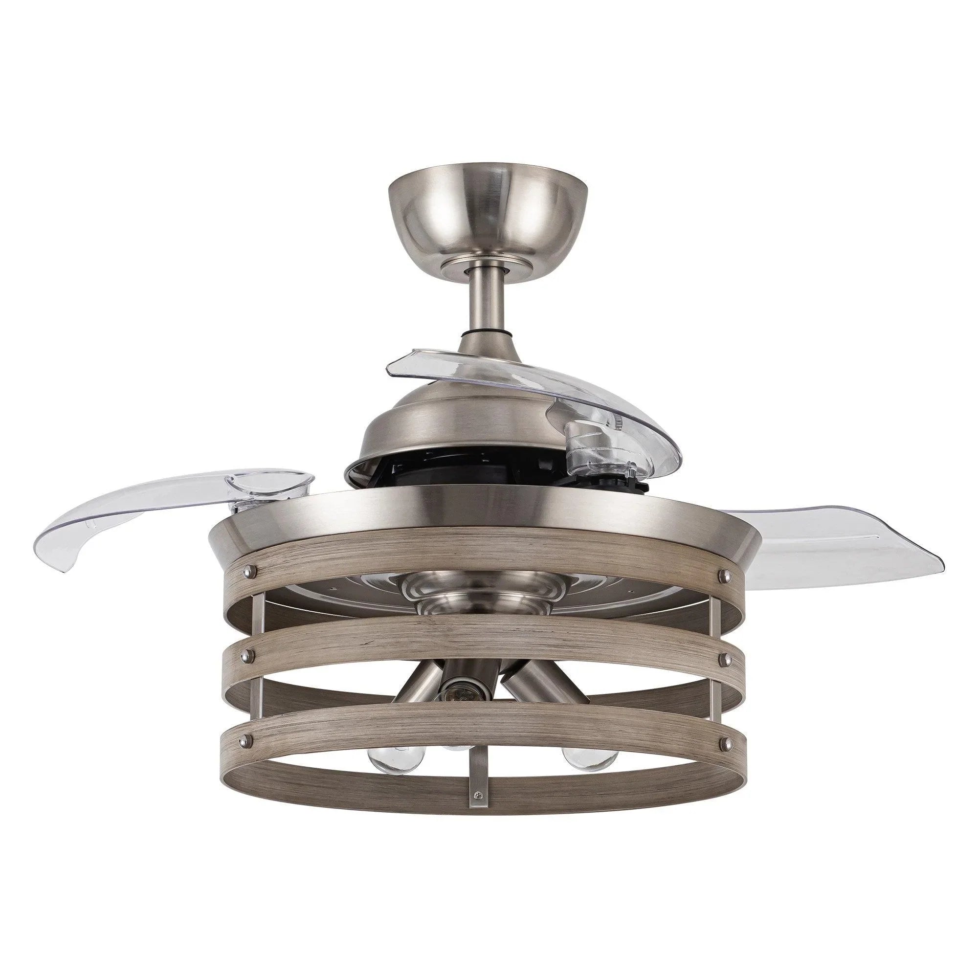 Parrot Uncle 36 In. Caselli Industrial Ceiling Fan with Lighting and Remote Control