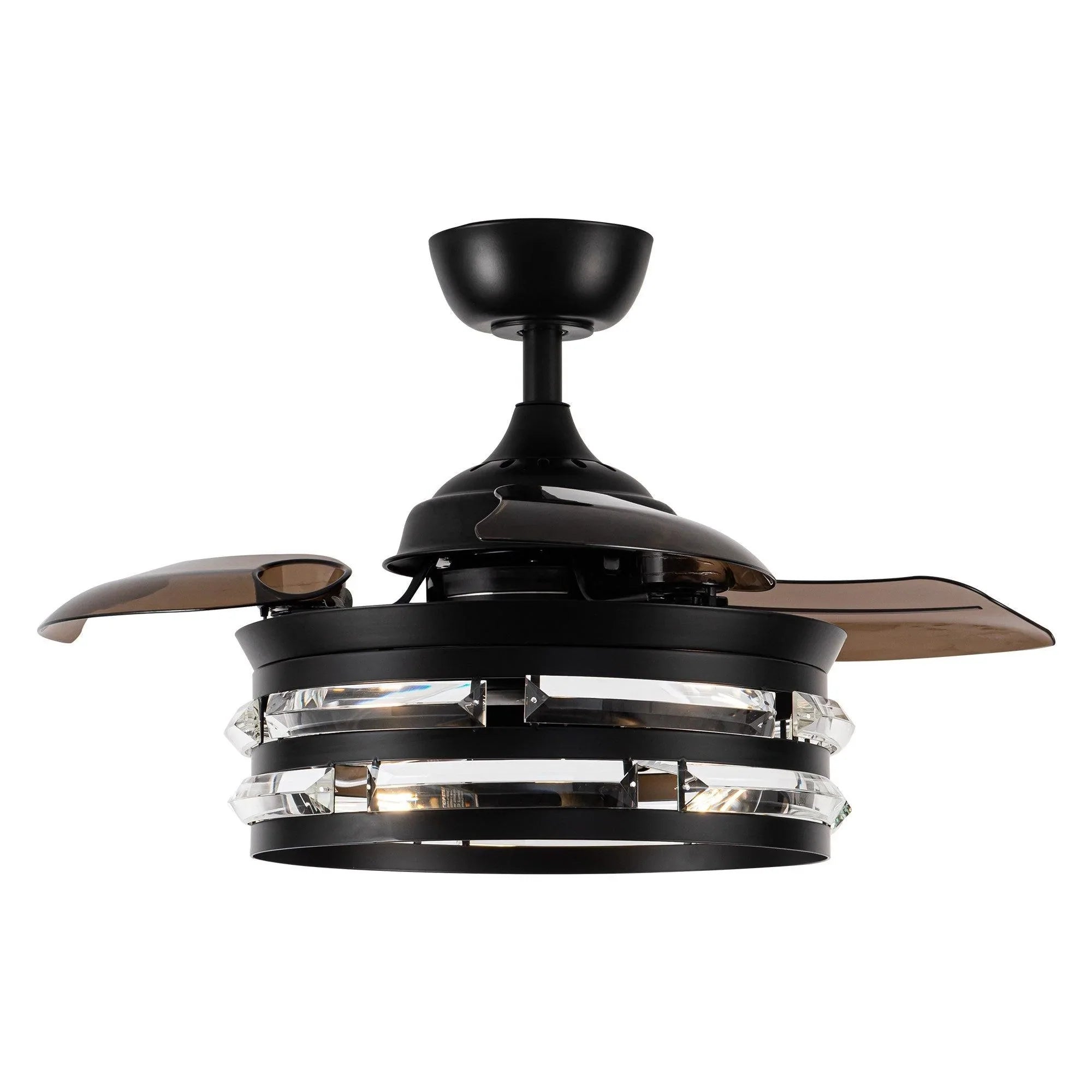 Parrot Uncle 36 In. Industrial Ceiling Fan with Lighting and Remote Control