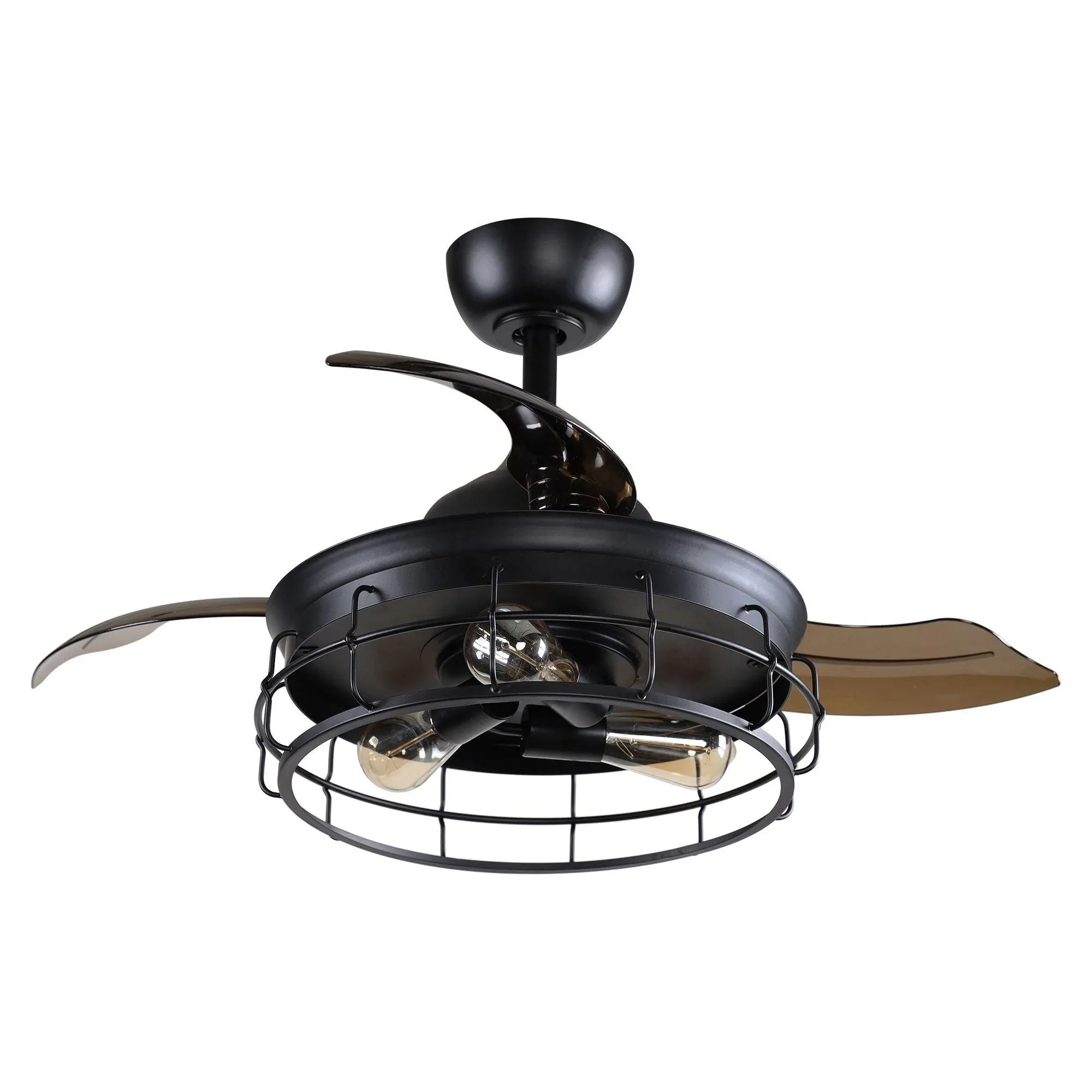 Parrot Uncle 36 In. Pickett Industrial Ceiling Fan with Lighting and Remote Control