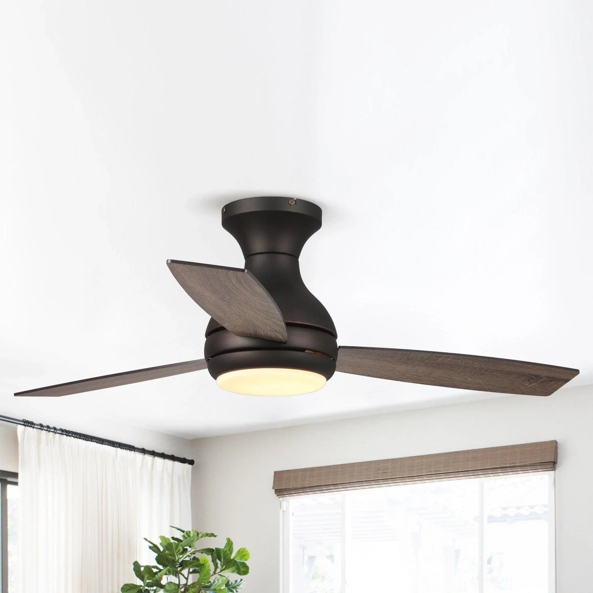 Parrot Uncle 48 In. Beckette Modern Ceiling Fan with Lighting and Remote Control