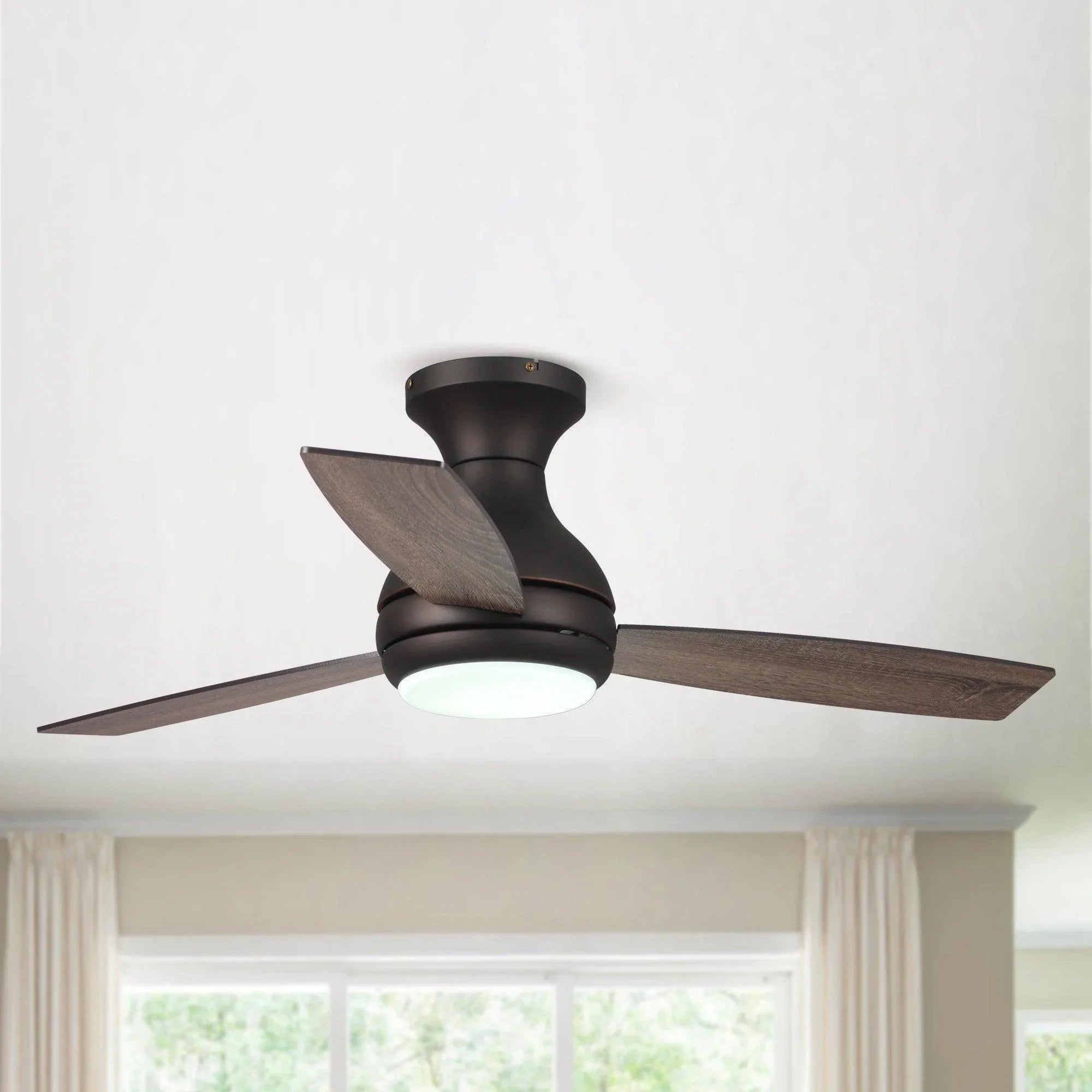 Parrot Uncle 48 In. Beckette Modern Ceiling Fan with Lighting and Remote Control