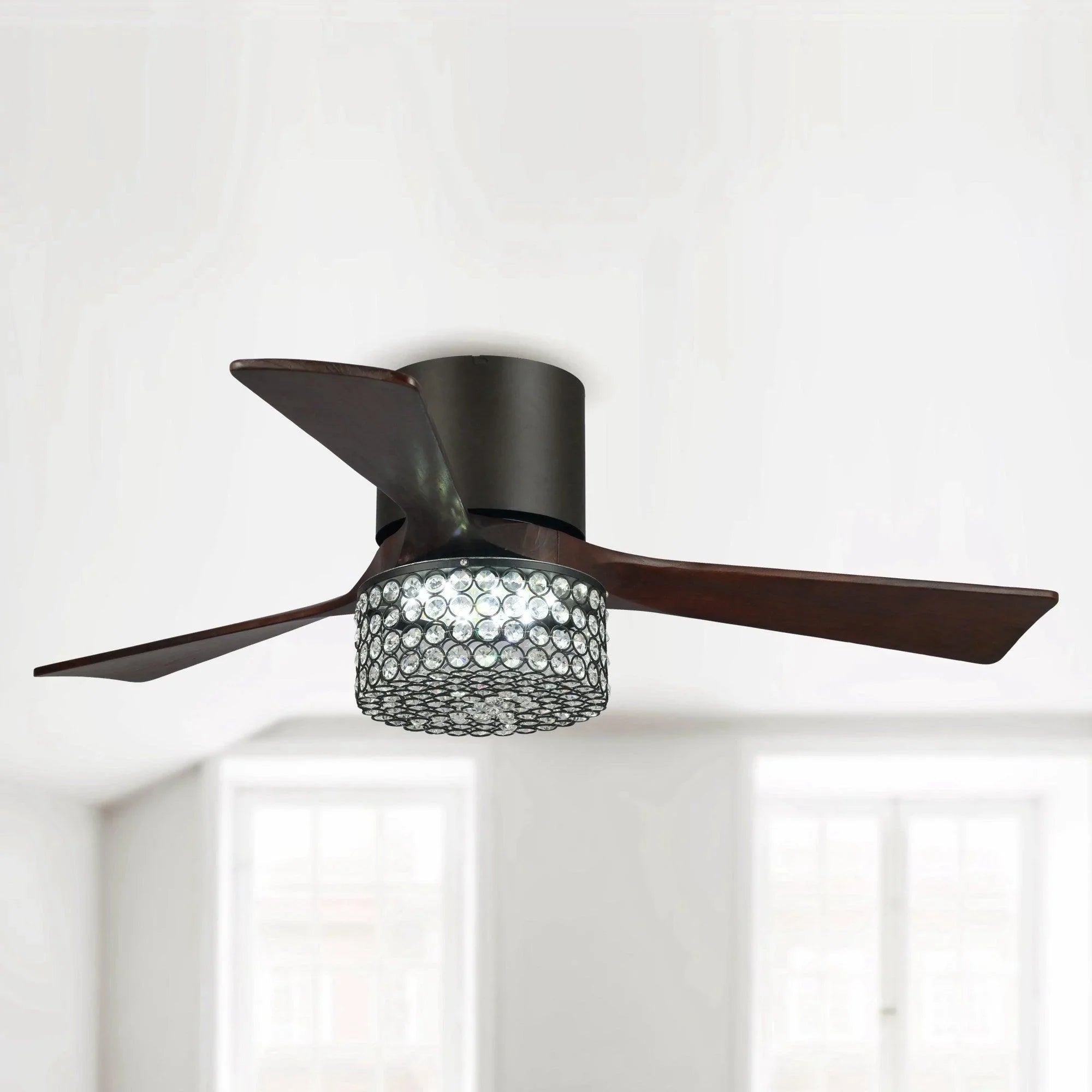 Parrot Uncle 48 In. Farmhouse Ceiling Fan with Lighting and Remote Control