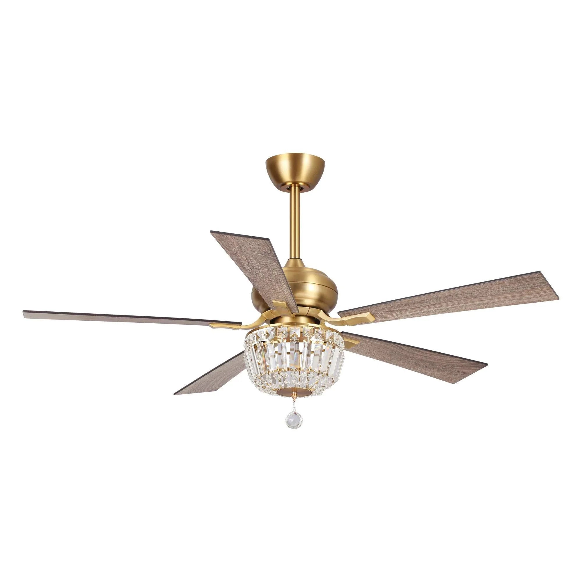 Parrot Uncle 52 In. Berkshire Modern Ceiling Fan with Lighting and Remote Control