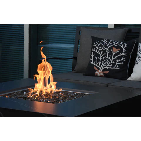 Elementi Sofia Marble Porcelain Fire Table