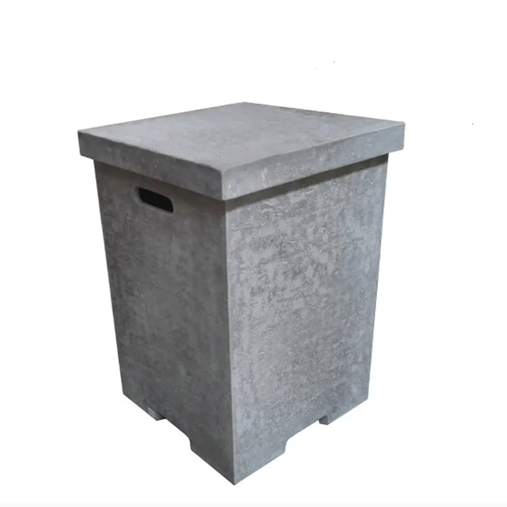 Elementi Square Tank Cover 17.7 x 17.7 x 24.4" - Light Grey ONB01-105LG