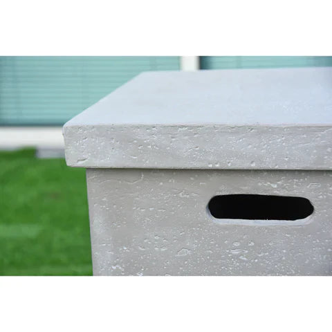 Elementi Square Tank Cover 17.7 x 17.7 x 24.4" - Light Grey ONB01-105LG