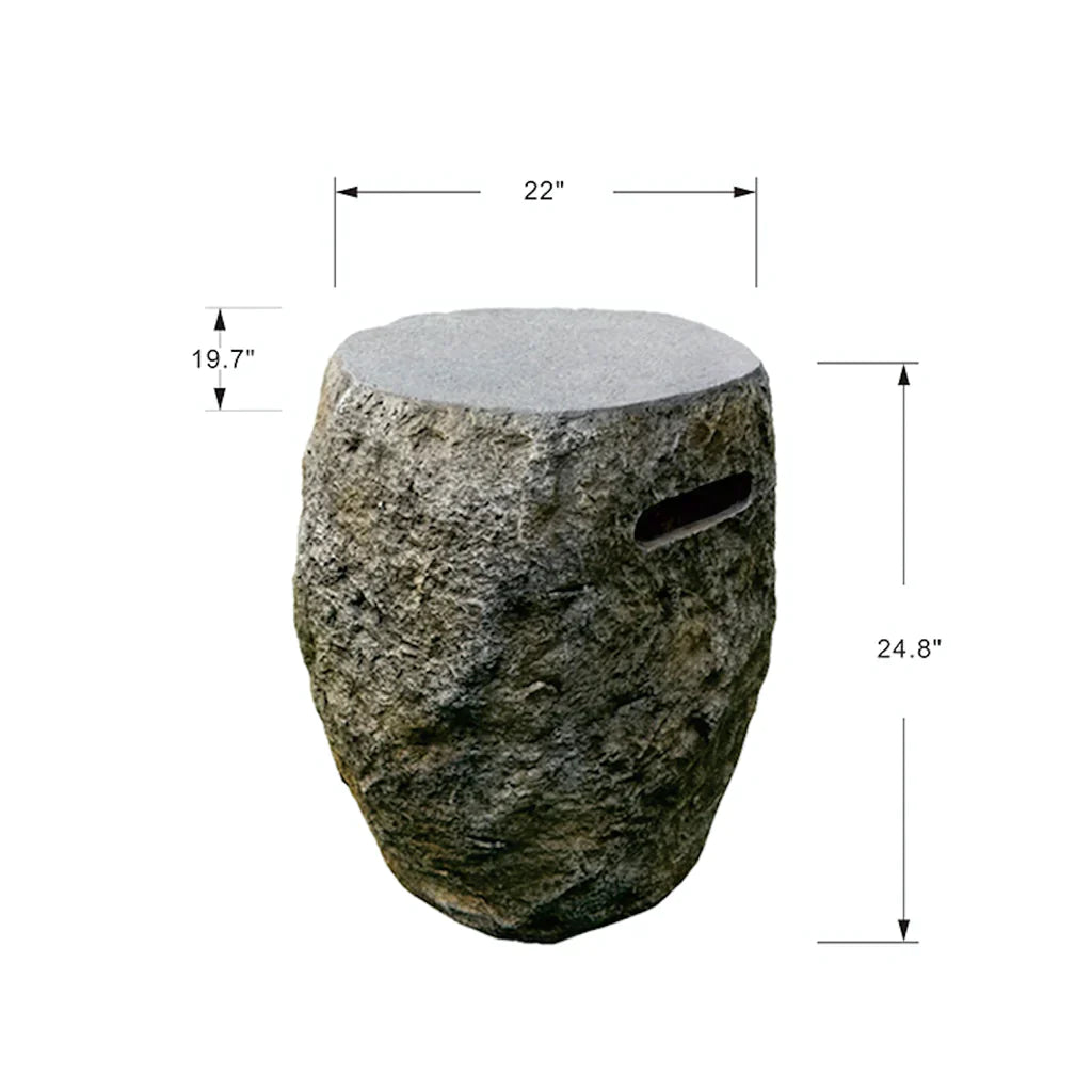 Elementi Boulder Tank Cover 24.8''H ONB01-117