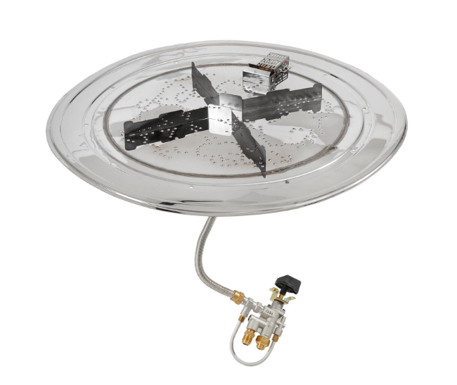 The Outdoor Greatroom | 28" Round Stainless Steel Gas Burner