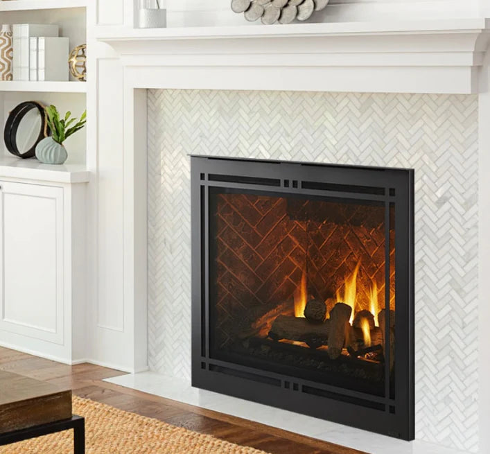 Majestic Meridian Platinum Direct Vent Gas Fireplace with Intellifire Touch ignition