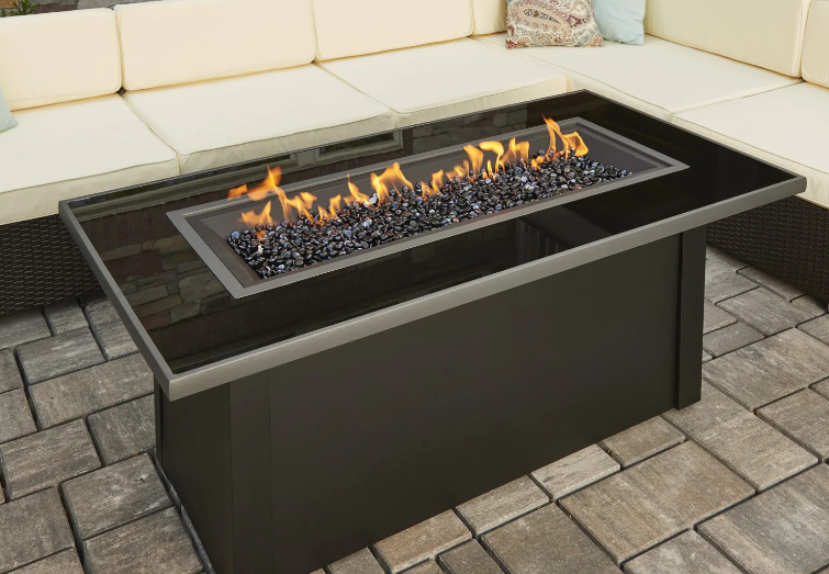 The Outdoor Greatroom | Monte Carlo Linear Gas Fire Pit Table