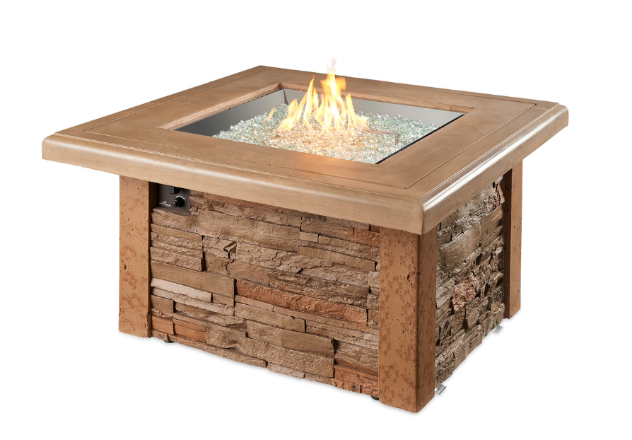 The Outdoor Greatroom | Sierra Square Gas Fire Pit Table