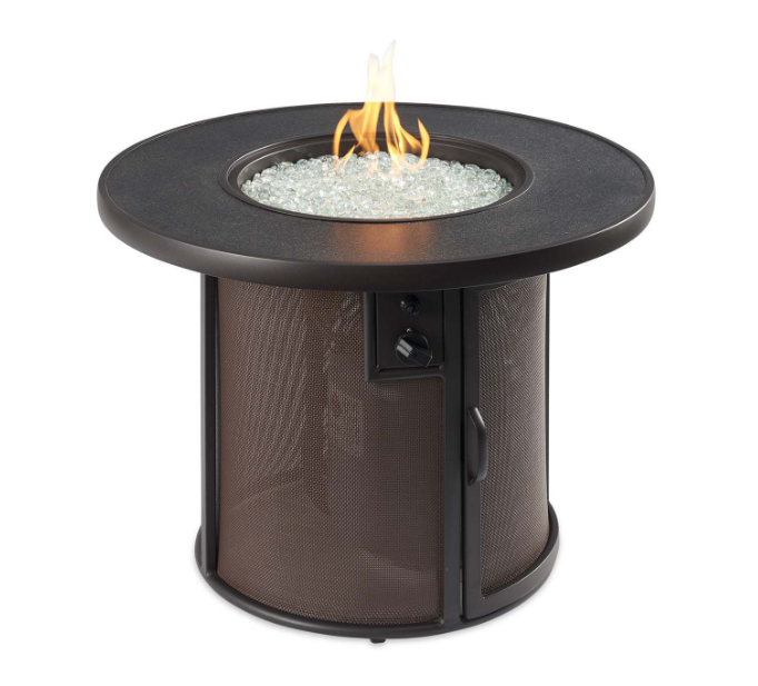 The Outdoor Greatroom | Stonefire Round Gas Fire Pit Table