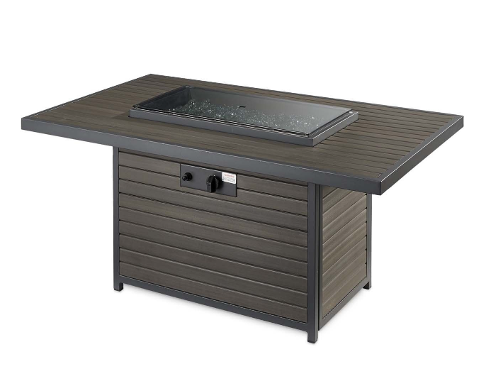 The Outdoor Greatroom | Brooks Rectangular Gas Fire Pit Table