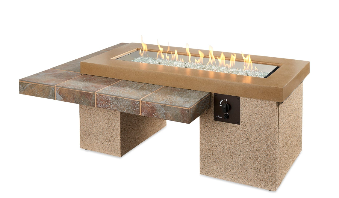 The Outdoor Greatroom | Uptown Linear Gas Fire Pit Table