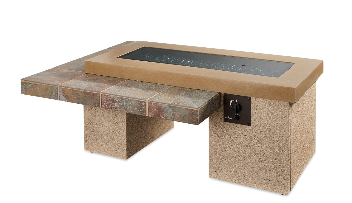 The Outdoor Greatroom | Uptown Linear Gas Fire Pit Table