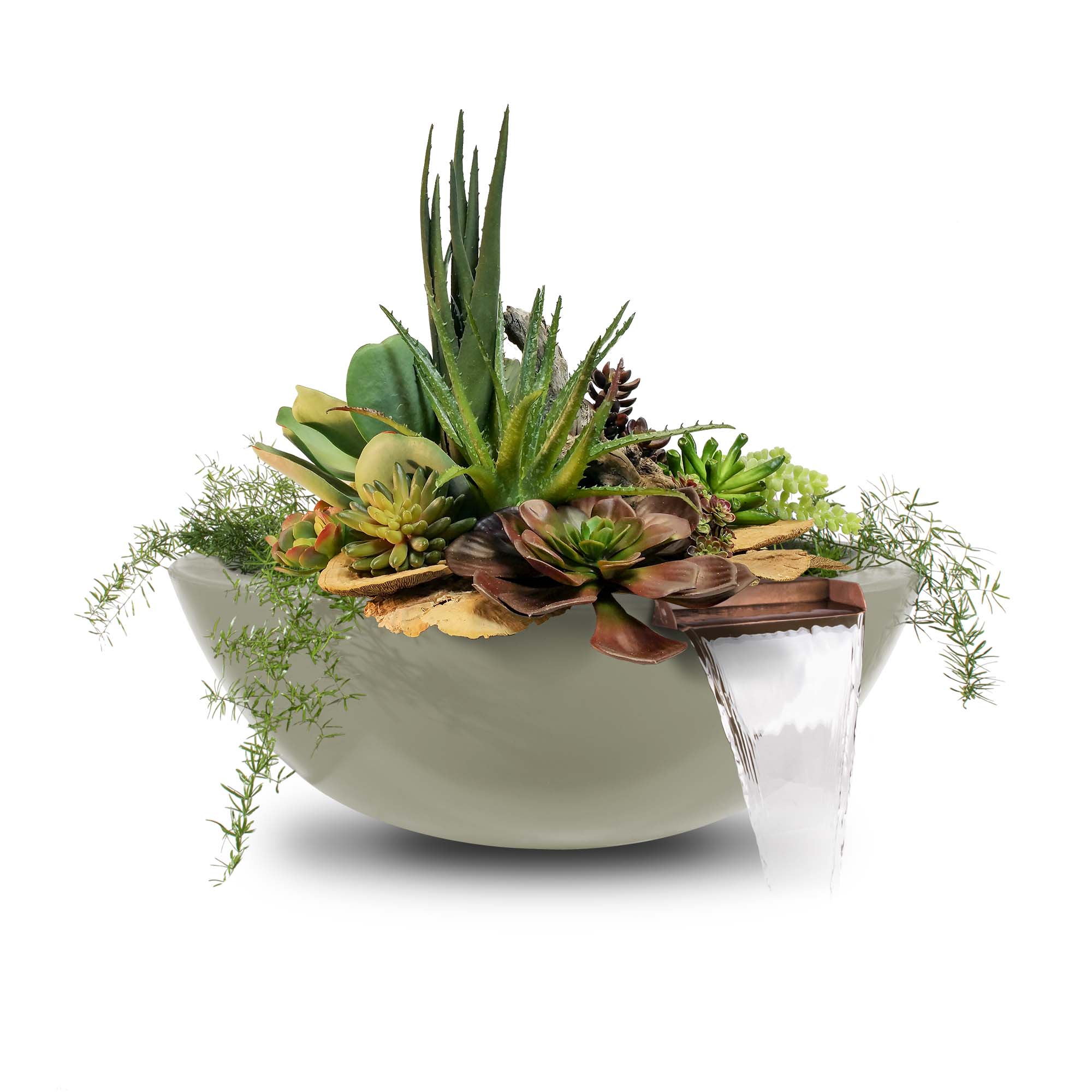 The Outdoor Plus Sedona Planter & Water Bowl | GFRC Concrete