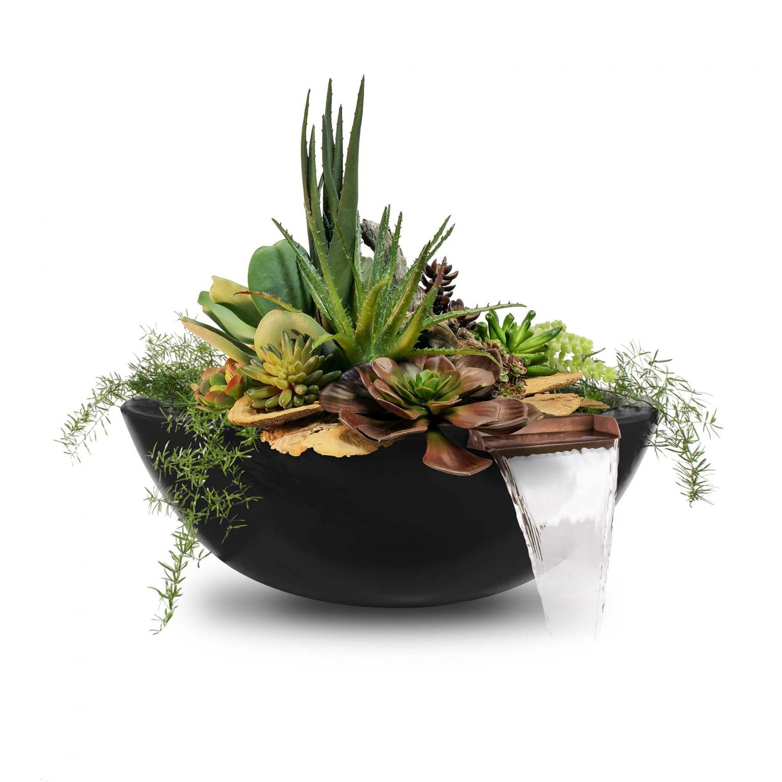 The Outdoor Plus Sedona Planter & Water Bowl | GFRC Concrete