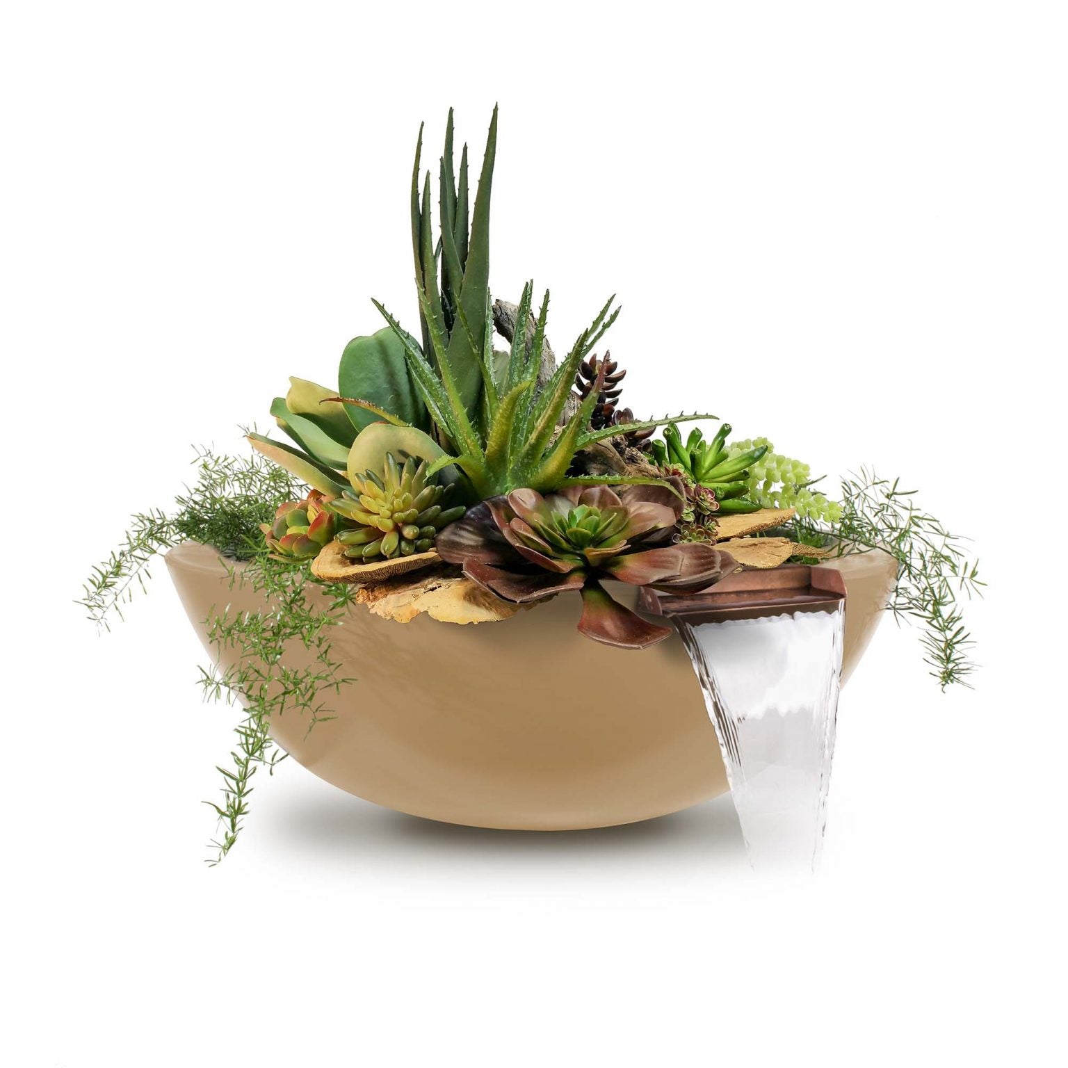 The Outdoor Plus Sedona Planter & Water Bowl | GFRC Concrete