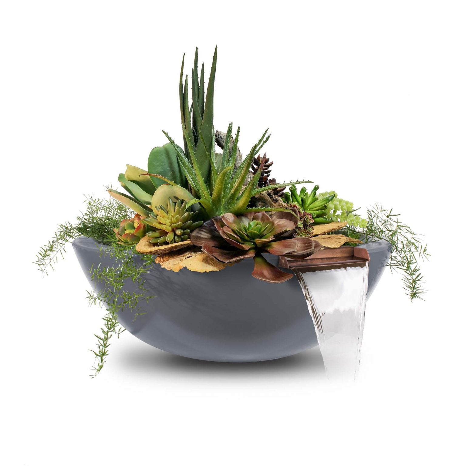 The Outdoor Plus Sedona Planter & Water Bowl | GFRC Concrete