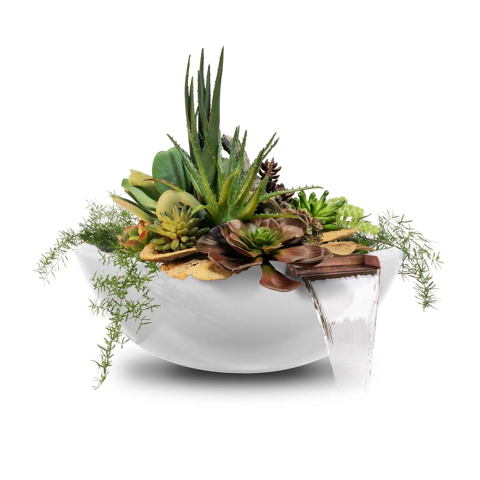 The Outdoor Plus Sedona Planter & Water Bowl | GFRC Concrete