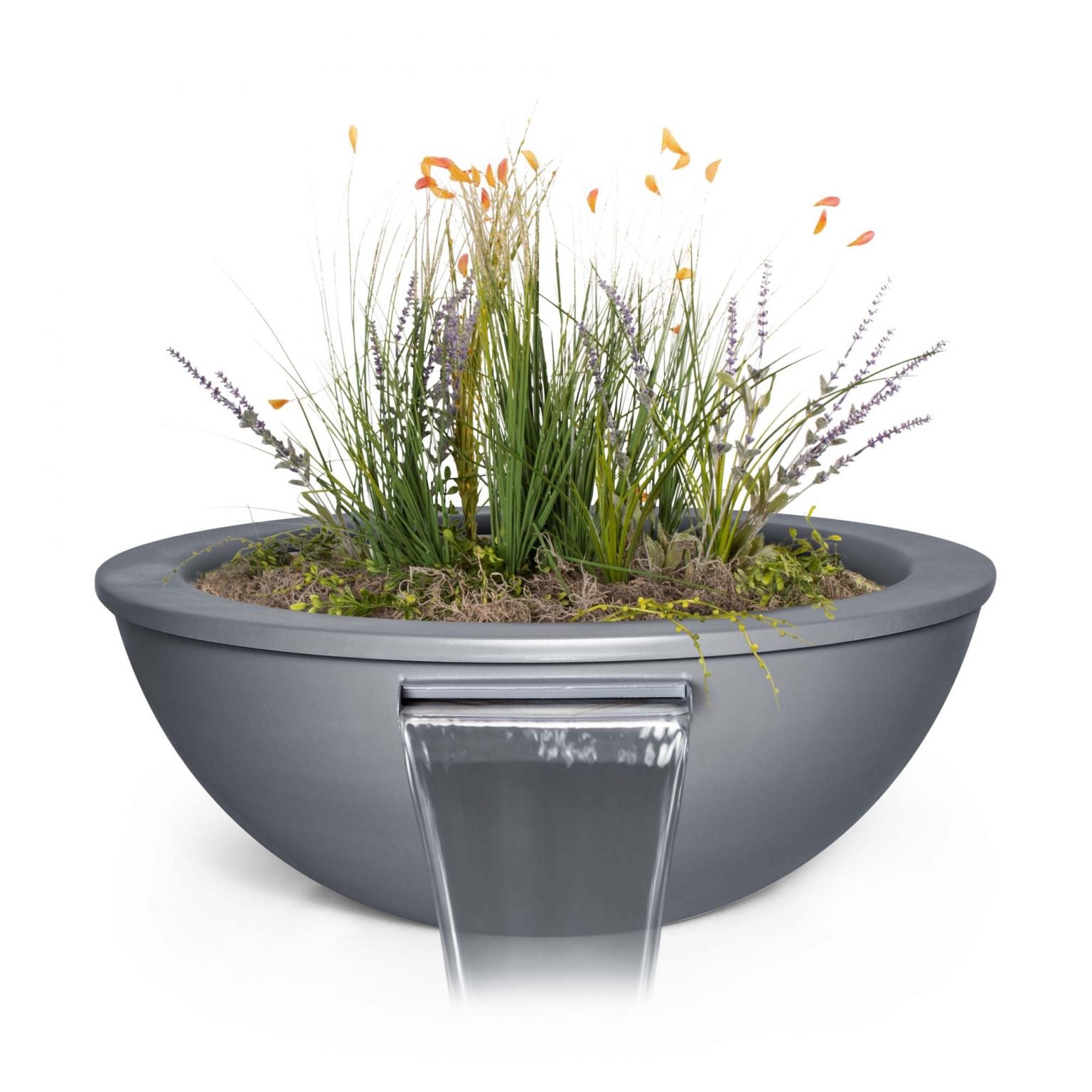 The Outdoor Plus Sedona Planter & Water Bowl | Metal Powder Coat