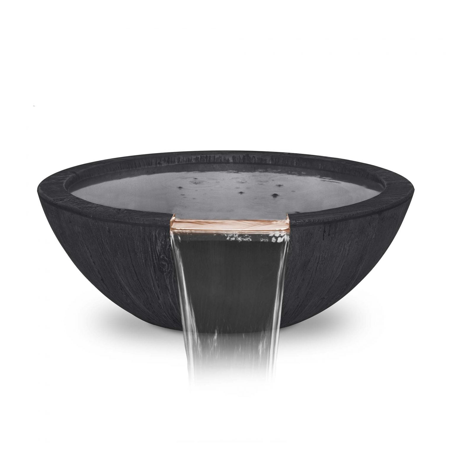 The Outdoor Plus Sedona 27" Water Bowl | Wood Grain