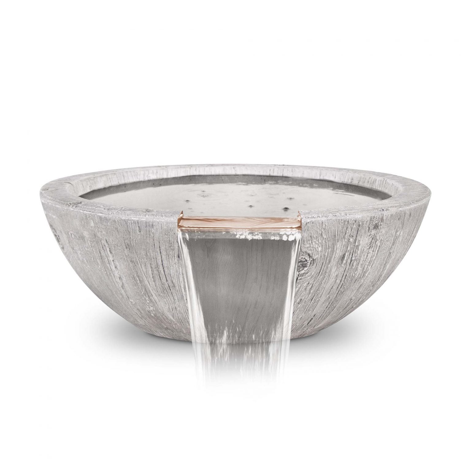 The Outdoor Plus Sedona 27" Water Bowl | Wood Grain