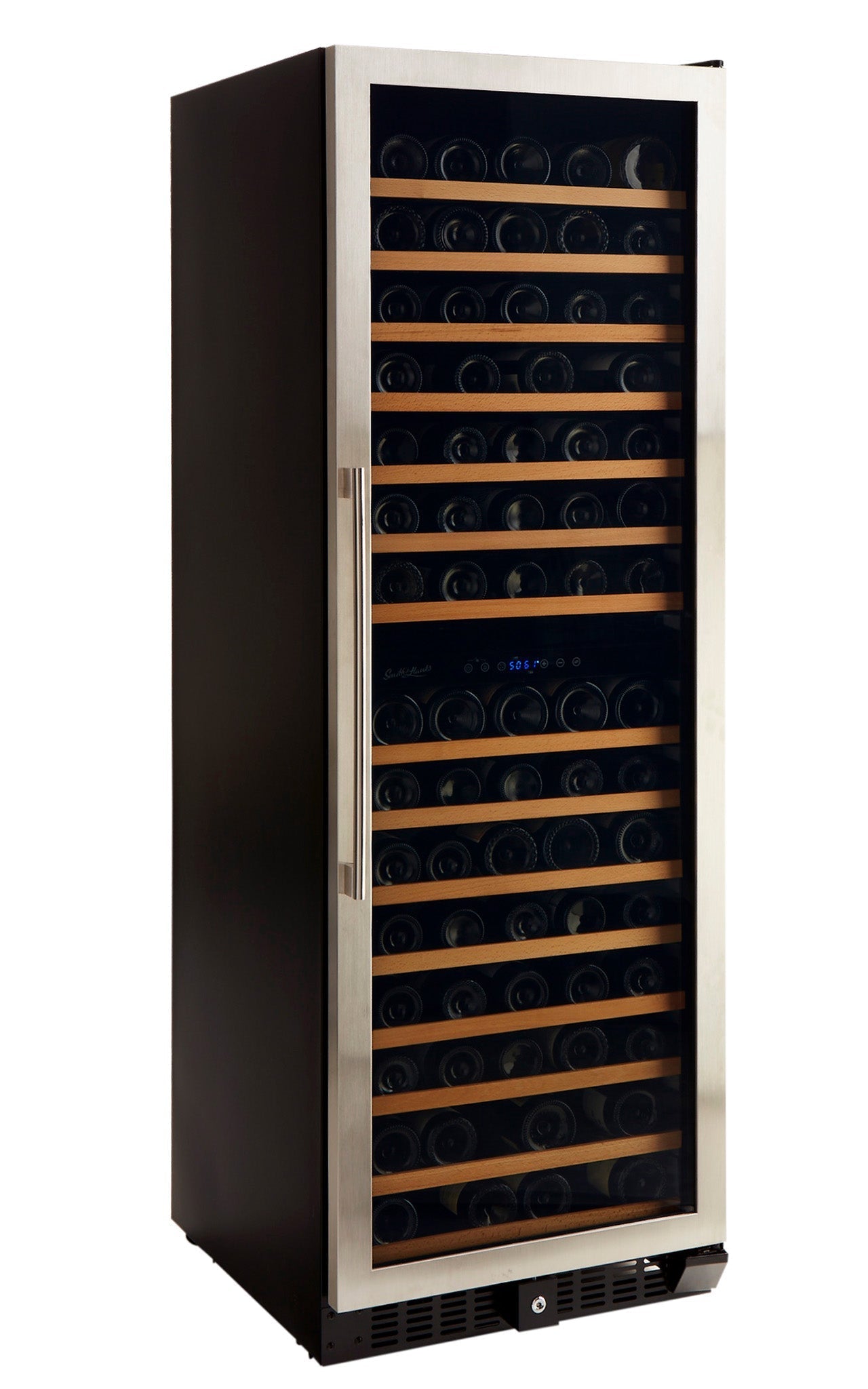 Smith & Hanks 166 Bottle Premium Dual Zone Stainless Steel Wine Refrigerator-RE100041B