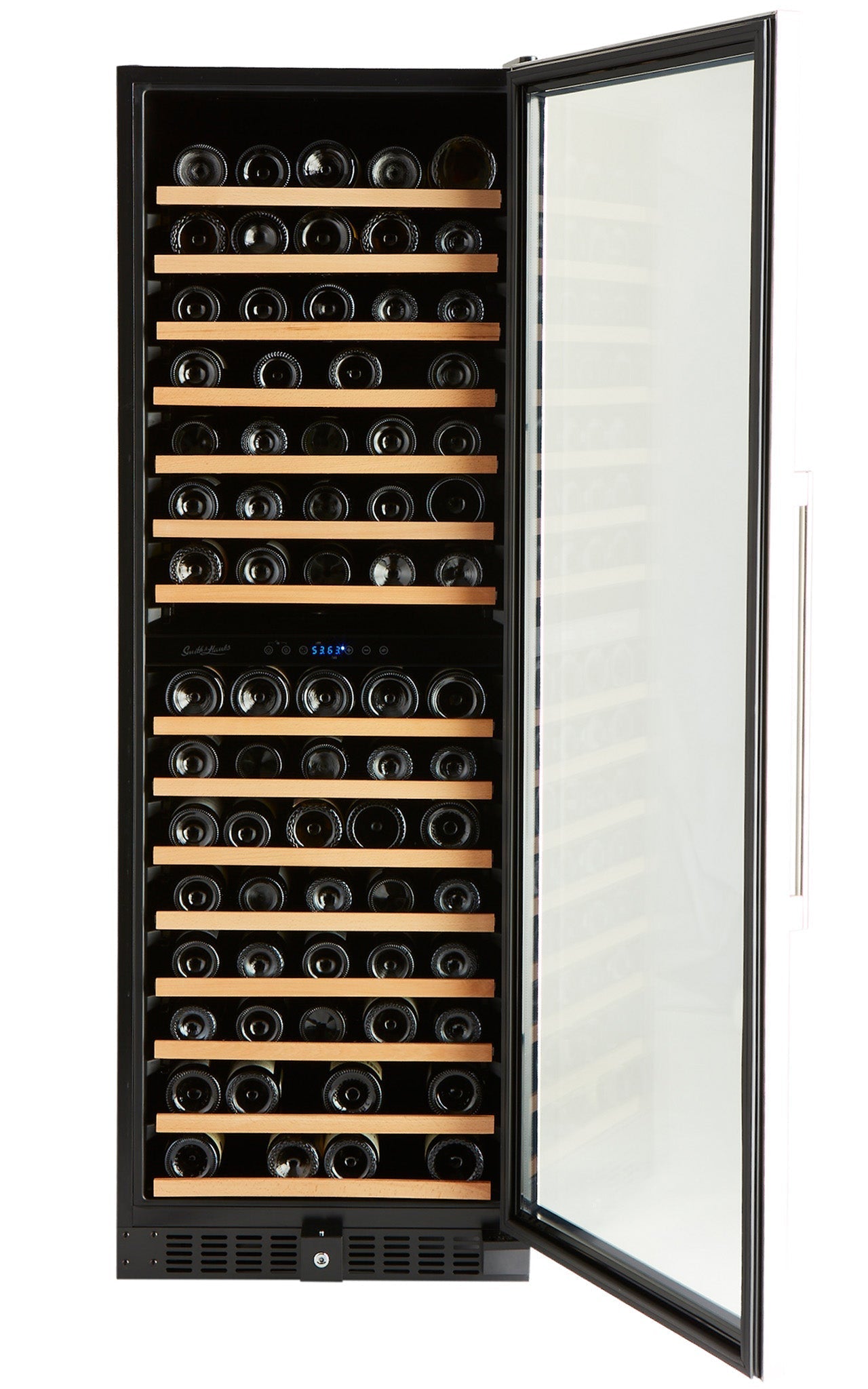 Smith & Hanks 166 Bottle Premium Dual Zone Stainless Steel Wine Refrigerator-RE100041B