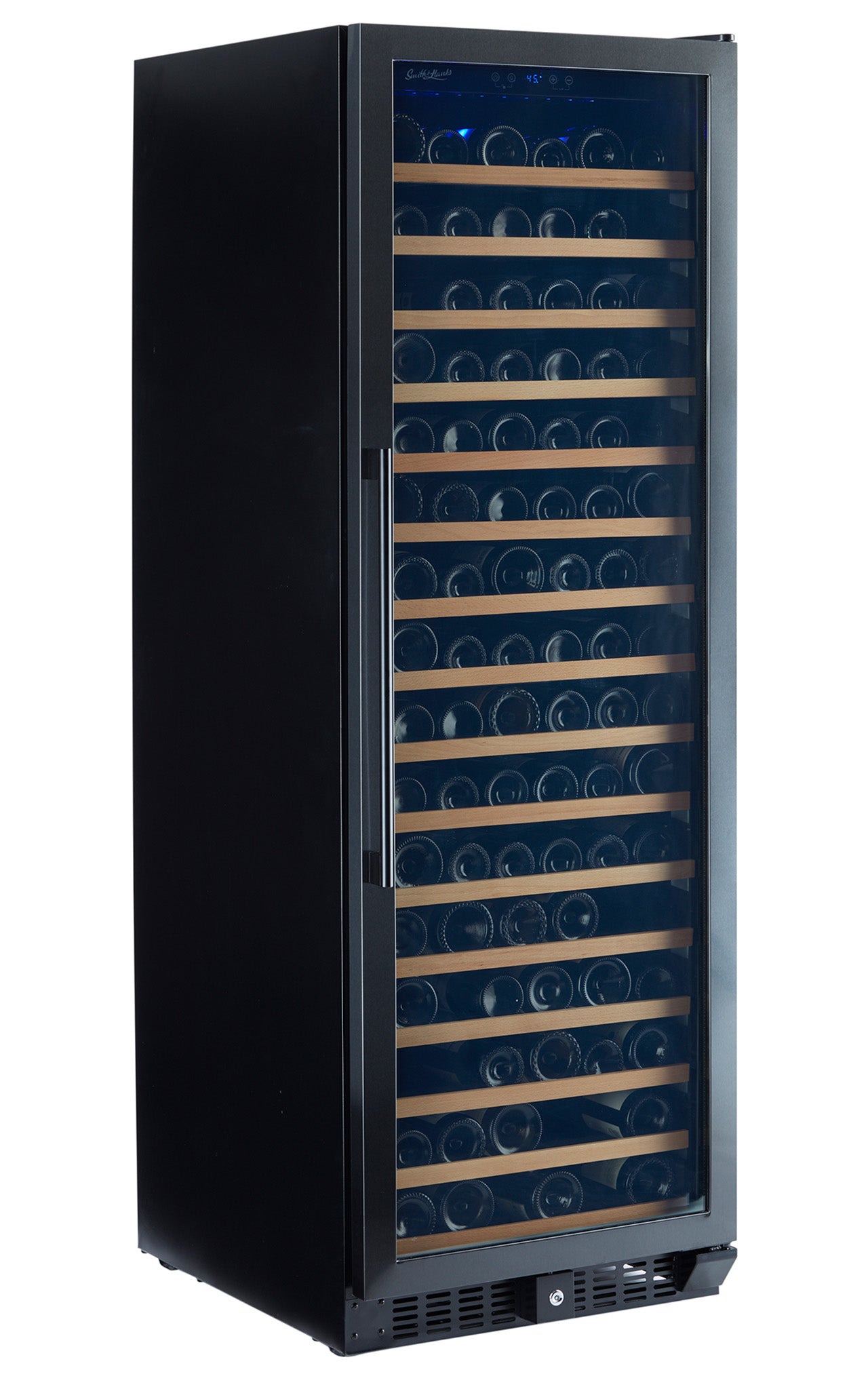 Smith & Hanks 166 Bottle Black Stainless Wine Refrigerator, Single Zone- RE55003