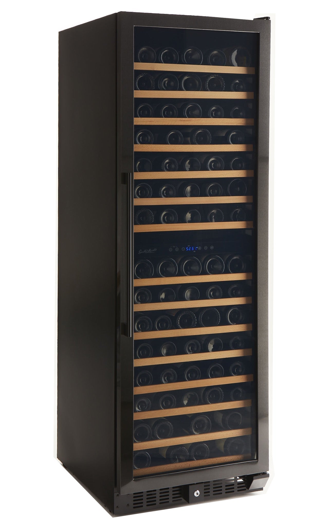 Smith & Hanks 166 Bottle Black Stainless Wine Refrigerator, Dual Zone- RE55004