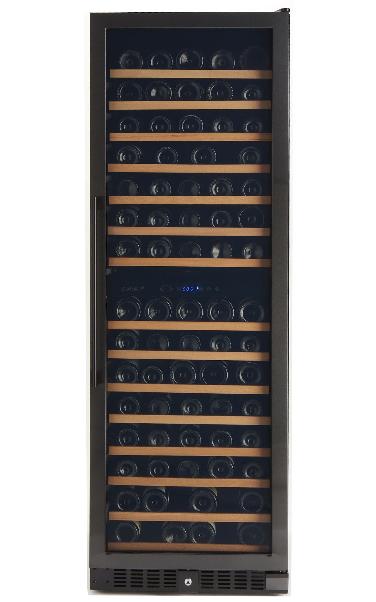 Smith & Hanks 166 Bottle Black Stainless Wine Refrigerator, Dual Zone- RE55004