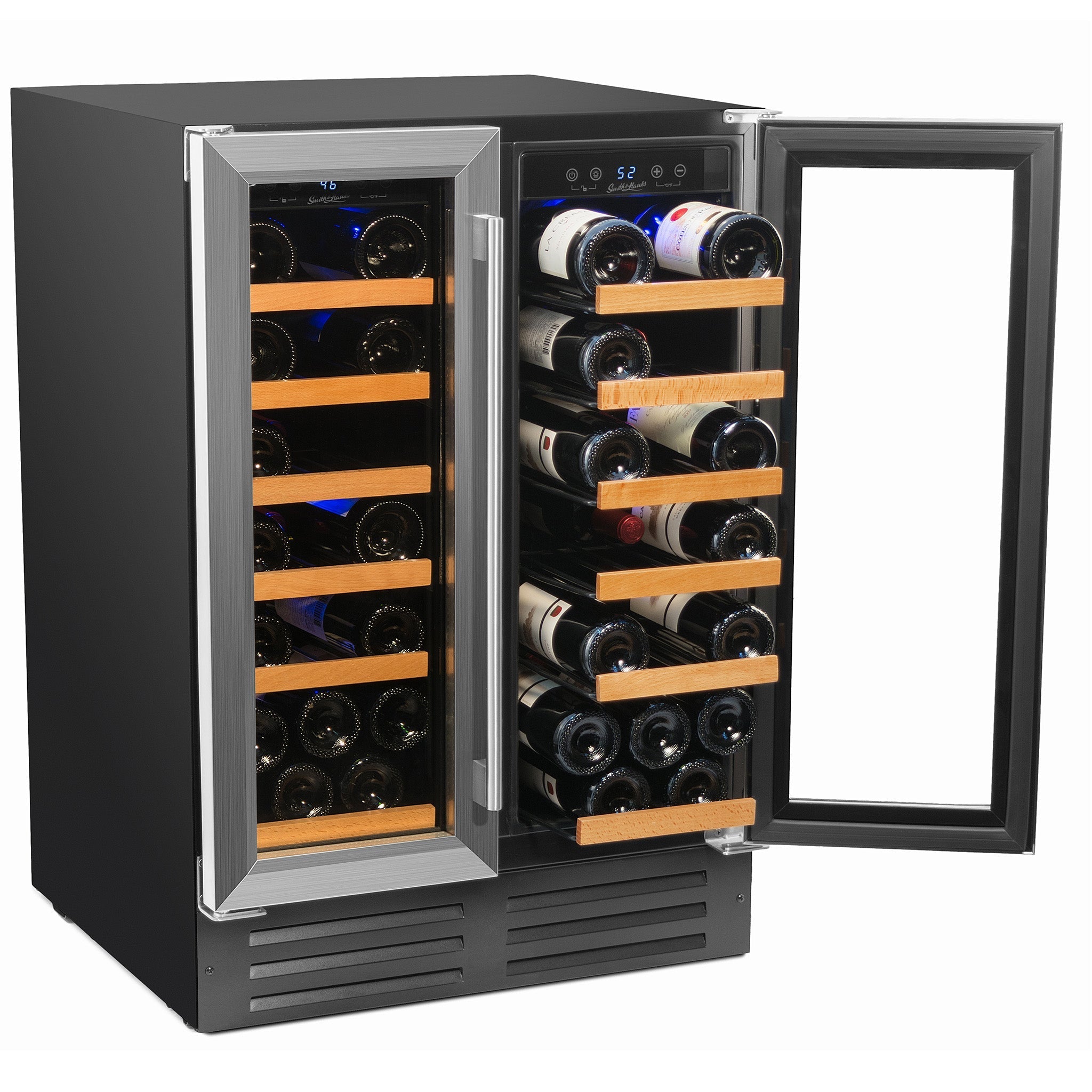 Smith & Hanks 40 Bottle Dual Zone Wine Cooler In Stainless Steel- RE100008