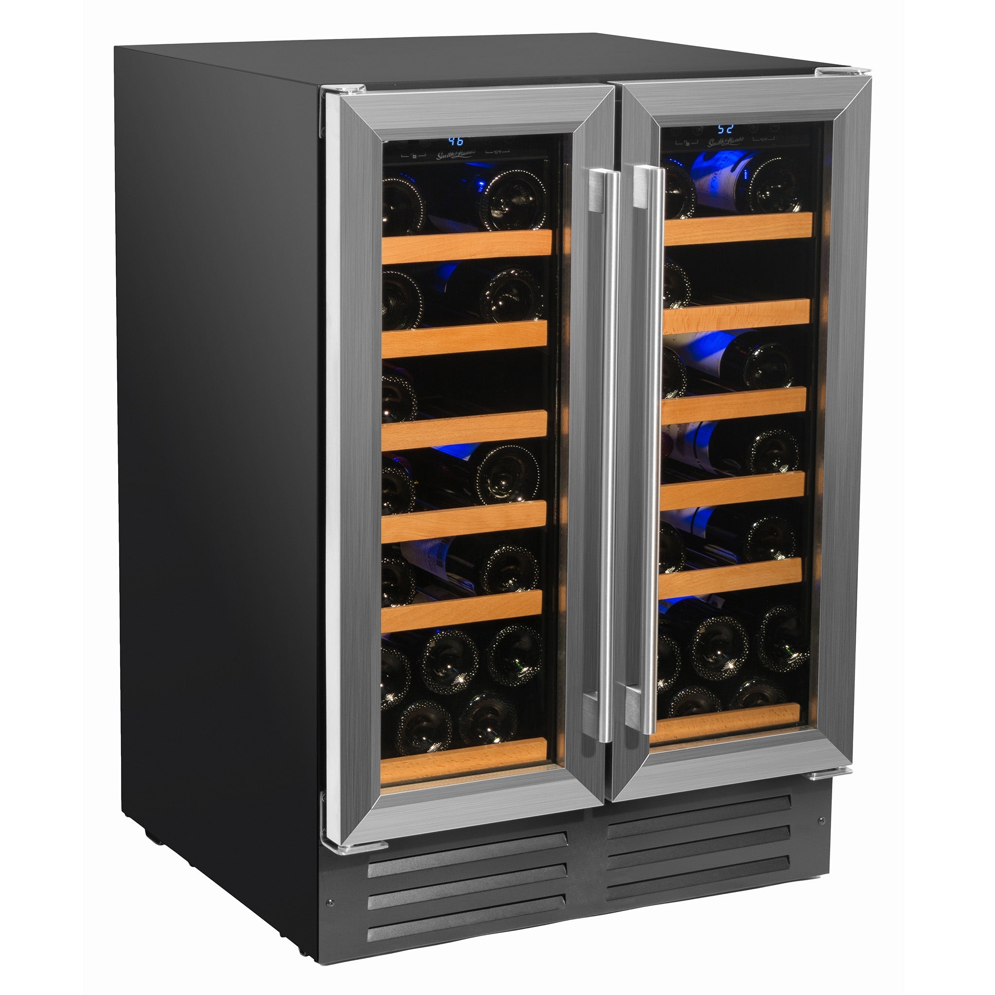 Smith & Hanks 40 Bottle Dual Zone Wine Cooler In Stainless Steel- RE100008