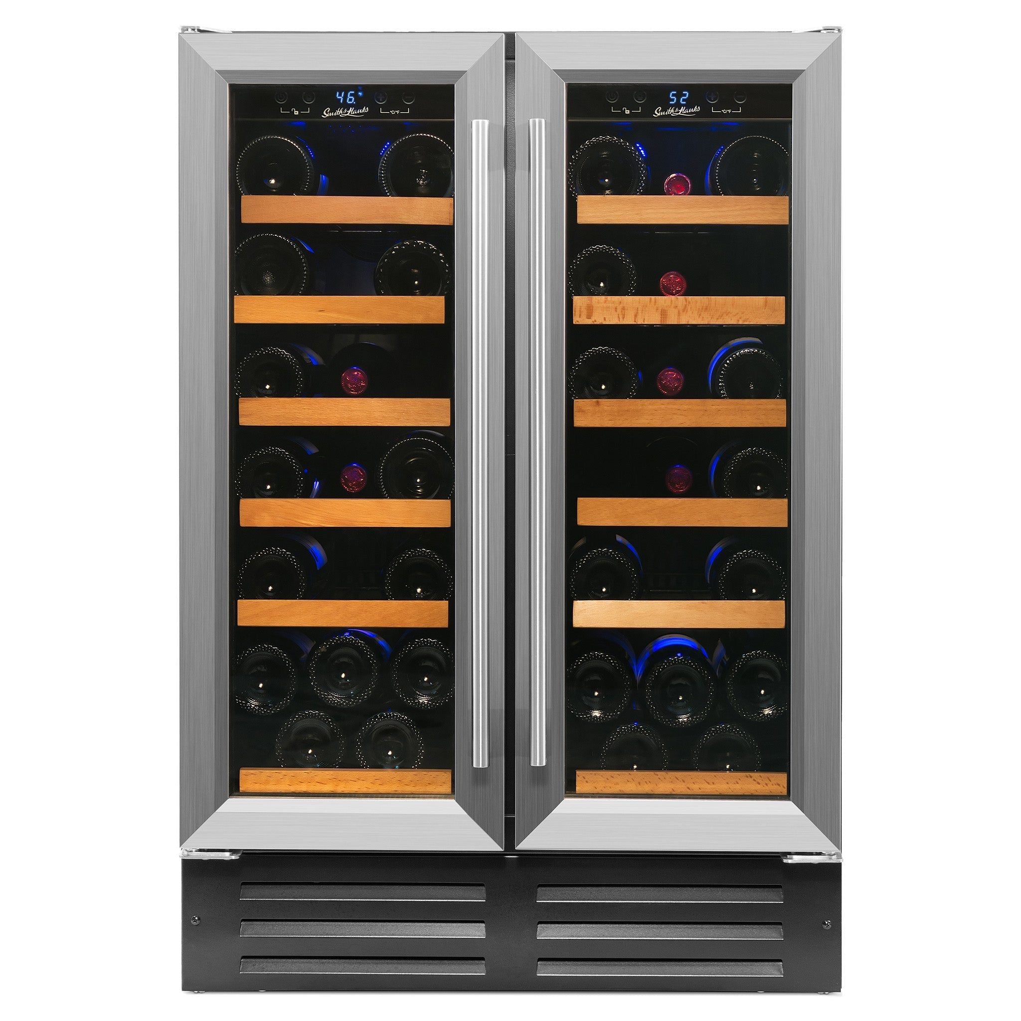 Smith & Hanks 40 Bottle Dual Zone Wine Cooler In Stainless Steel- RE100008