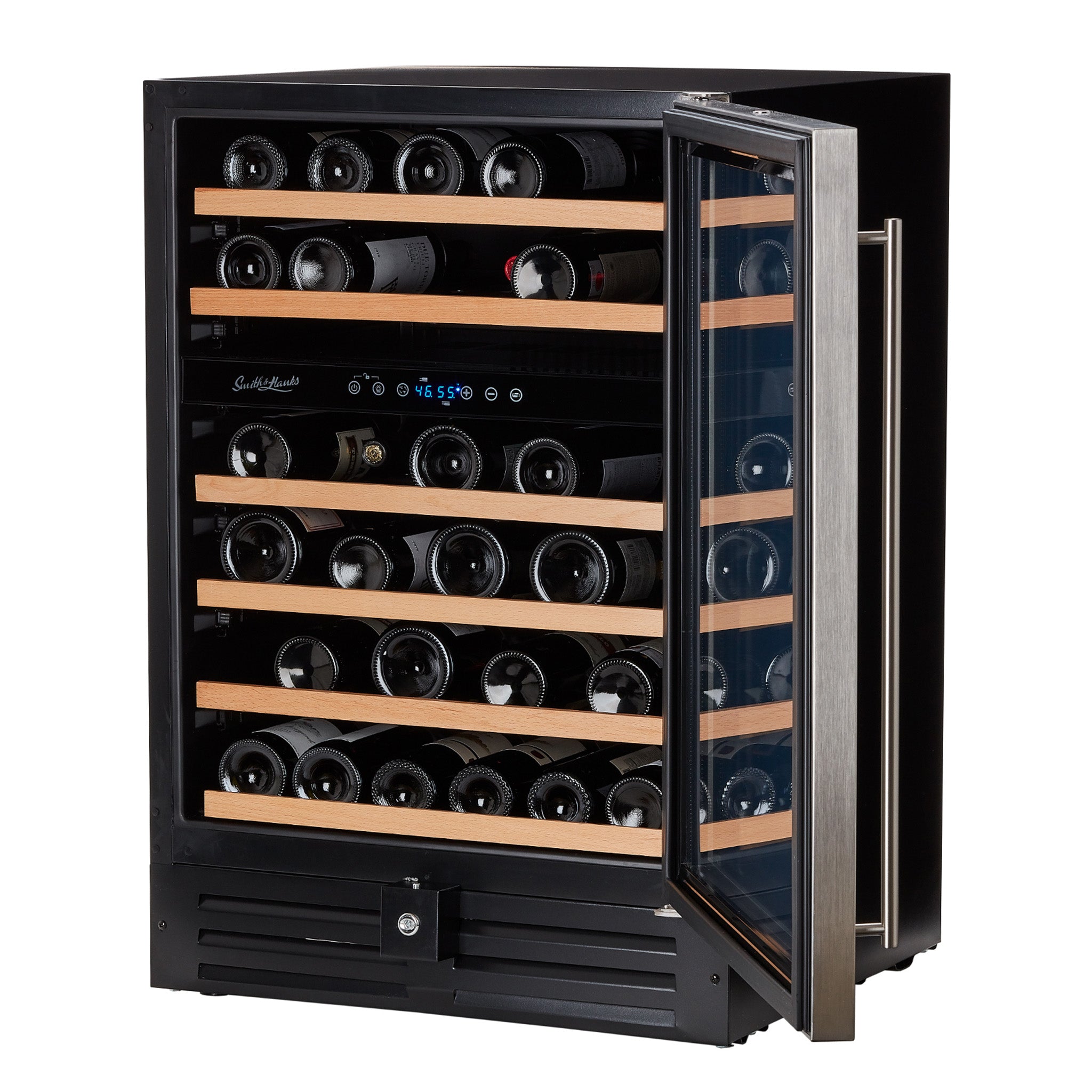 Smith & Hanks 46 Bottle Premium Dual Zone Under Counter Wine Cooler-RE100009