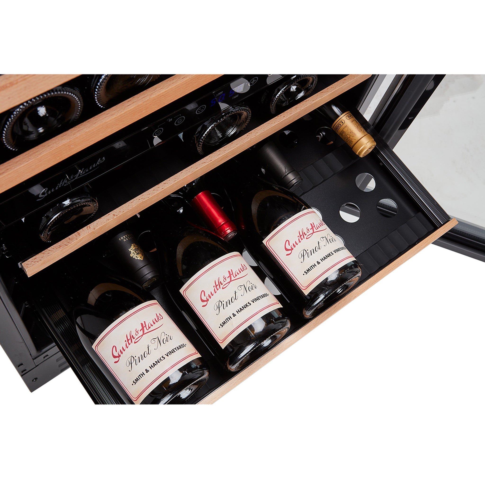 Smith & Hanks 46 Bottle Premium Dual Zone Under Counter Wine Cooler-RE100009